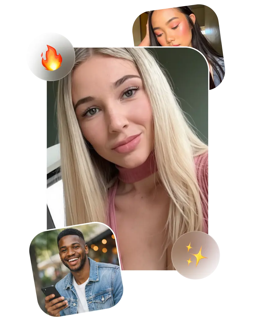 Användarprofilfoton som visas i ett appgränssnitt