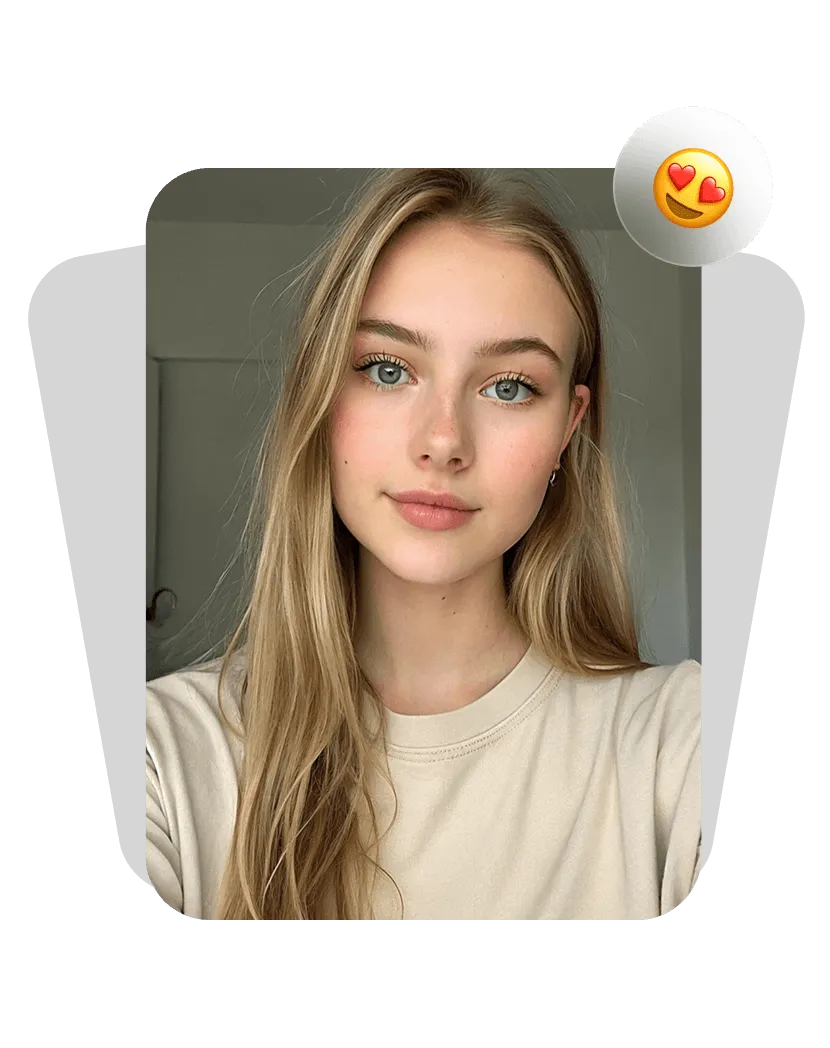 Fille avec un éclairage doux