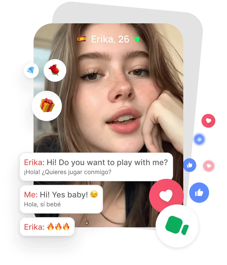 Tjej med livechattmeddelande