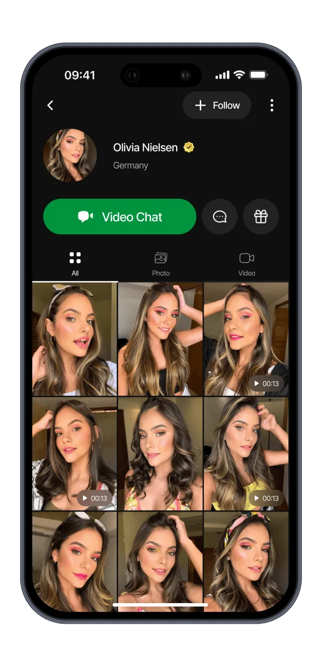 İnsanların video ızgarası