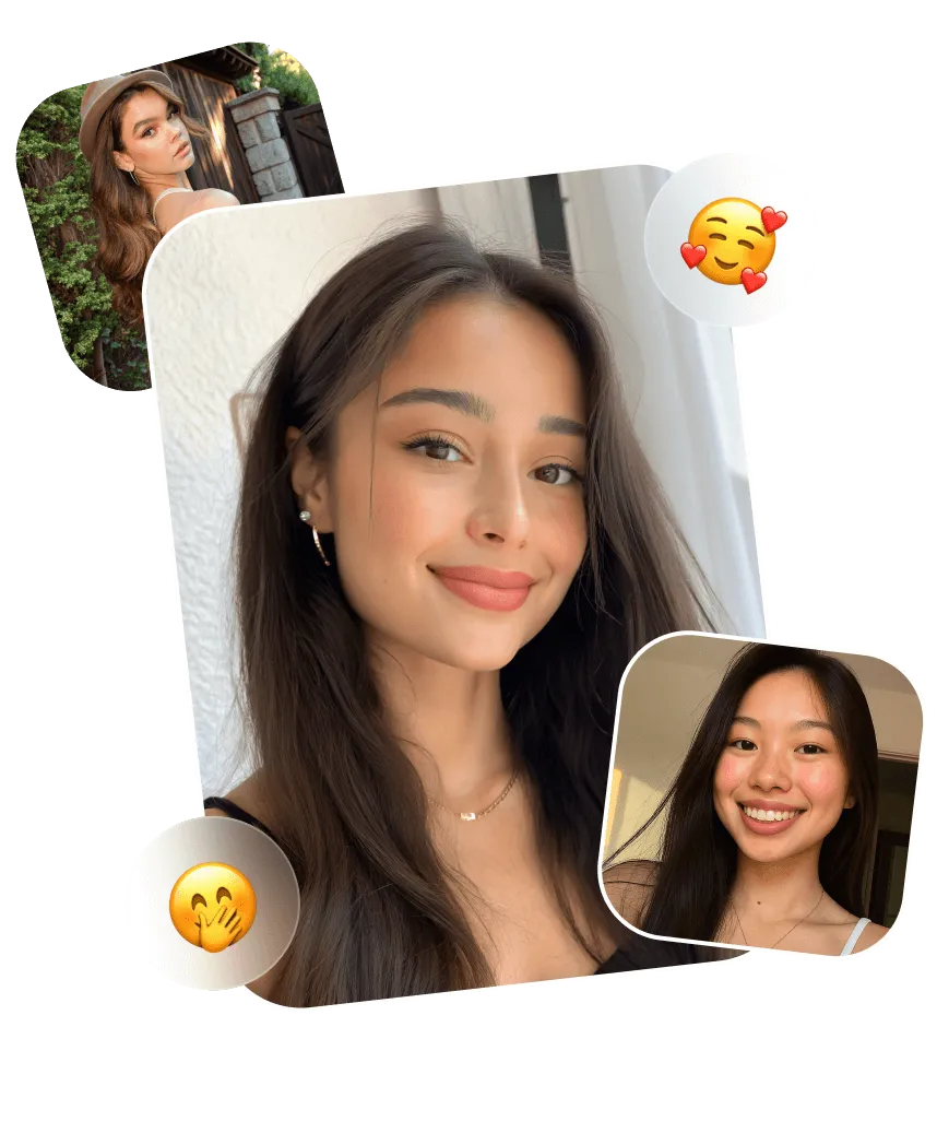 Canlı sohbet eden iki kız